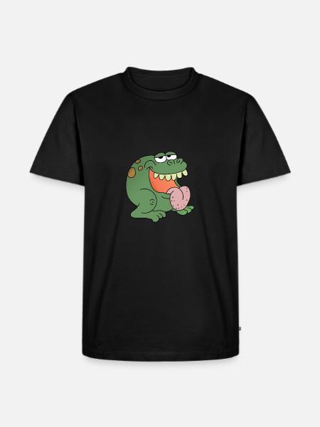 frog - Men's Premium Organic T-Shirt - black