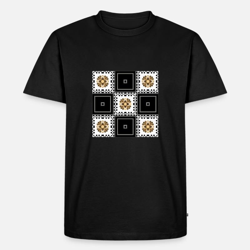Abstraktion - Männer Premium Bio T-Shirt - Schwarz