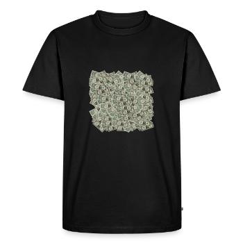 Dollar Tas - Idée de cadeau - Dollar Tas - T-shirt Premium bio Homme - noir - Devant - Nico (187cm)