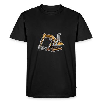 Chemise d'excavatrice - T-shirt Premium bio Homme - noir - Devant - Nico (187cm)