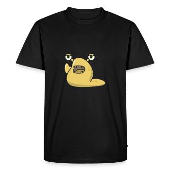 Snail monster halloween gift comic funny - Men's Premium Organic T-Shirt - black - Front - Nico (187cm)