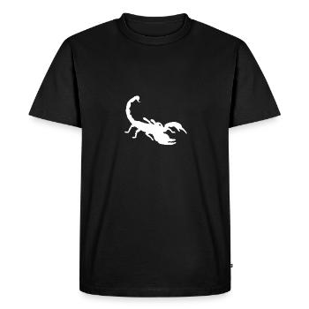 Scorpion Signe du zodiaque constellation et animal du désert - T-shirt Premium bio Homme - noir - Devant - Nico (187cm)