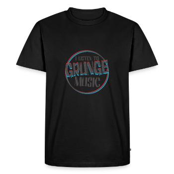 Musique Grunge Nirvana Rock genre écouter chansons paroles - T-shirt Premium bio Homme - noir - Devant - Nico (187cm)