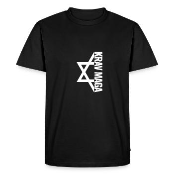 Krav Maga - Half Star - T-shirt Premium bio Homme - noir - Devant - Nico (187cm)