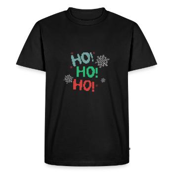 Ho, Ho, Ho! - T-shirt Premium bio Homme - noir - Devant - Nico (187cm)