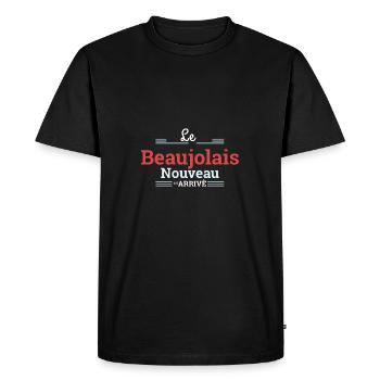 Beaujolais Nouveau 2018 - T-shirt Premium bio Homme - noir - Devant - Nico (187cm)
