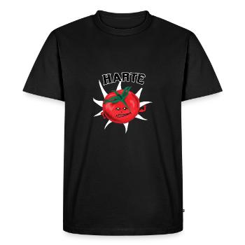 hard tomato l tomato ketchup vegetable vegetarian - Men's Premium Organic T-Shirt - black - Front - Nico (187cm)