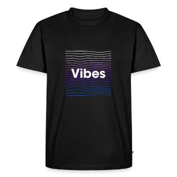 Vibes - T-shirt Premium bio Homme - noir - Devant - Nico (187cm)