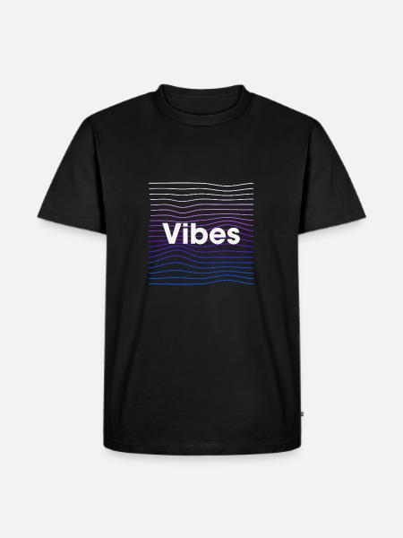 Vibes - Men's Premium Organic T-Shirt - black