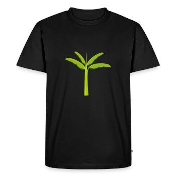 légumes banane fruit banane légume fruits62 - T-shirt Premium bio Homme - noir - Devant - Nico (187cm)