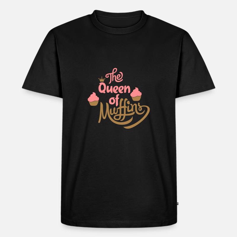 Muffins - Männer Premium Bio T-Shirt - Schwarz