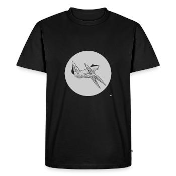 Pterosaur Dino Dinosaur Dinosaur - Men's Premium Organic T-Shirt - black - Front - Nico (187cm)