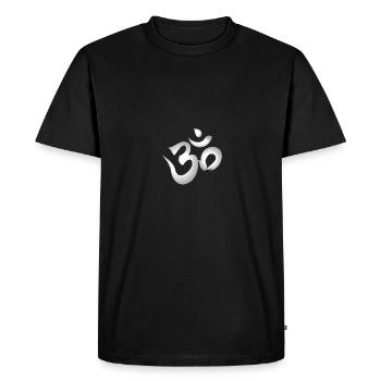 Holy Om white - T-shirt Premium bio Homme - noir - Devant - Nico (187cm)