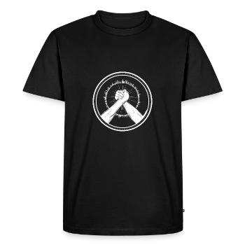 Bras de bras de lutte bras bras de fer - T-shirt Premium bio Homme - noir - Devant - Nico (187cm)