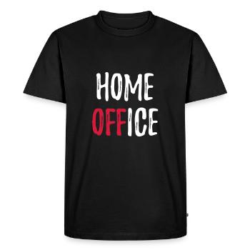 Home OFFice gift for friends Job in the office - Men's Premium Organic T-Shirt - black - Front - Nico (187cm)