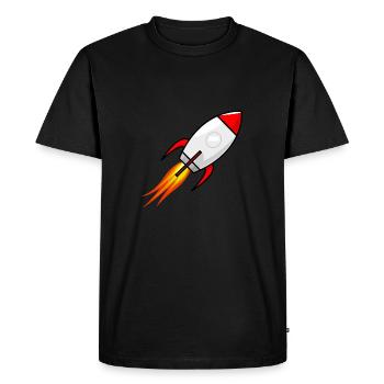 Rocket - Men's Premium Organic T-Shirt - black - Front - Nico (187cm)