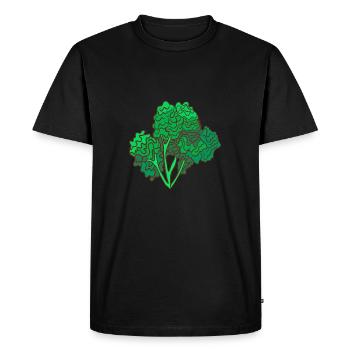 kale brown cabbage Cabbage Cabbage - Men's Premium Organic T-Shirt - black - Front - Nico (187cm)