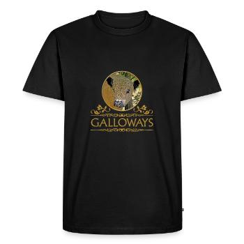 Galloway bull. Galloway bull - Men's Premium Organic T-Shirt - black - Front - Nico (187cm)