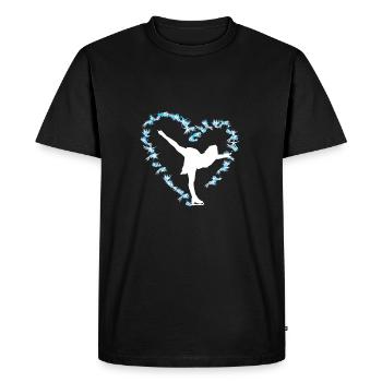 Patinage artistique patinage chiffres de danse sur glace - T-shirt Premium bio Homme - noir - Devant - Nico (187cm)