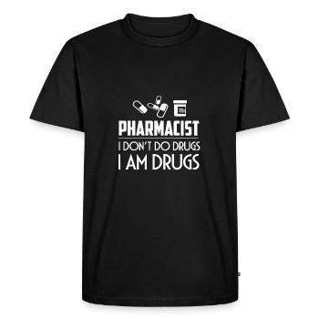 Pharmacist Shirt - T-shirt Premium bio Homme - noir - Devant - Nico (187cm)
