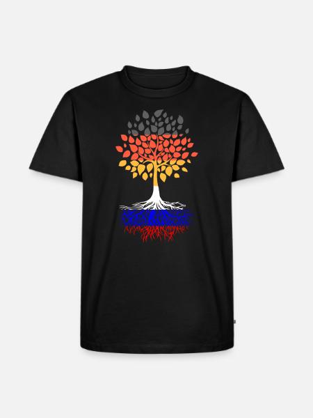 German Russian Russian Russian Roots - Men's Premium Organic T-Shirt - black