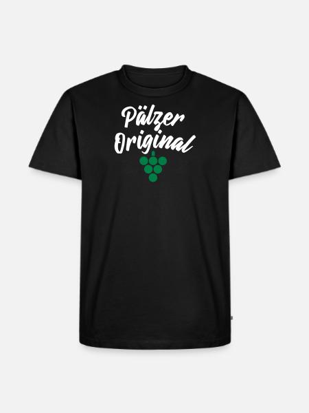 Pälzer Original - Männer Premium Bio T-Shirt - Schwarz