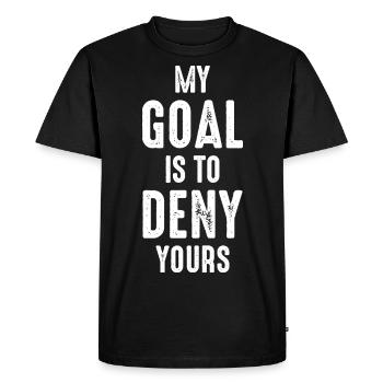 Lacrosse Football Hockey Goalie Gift - Passe-temps drôle - T-shirt Premium bio Homme - noir - Devant - Nico (187cm)