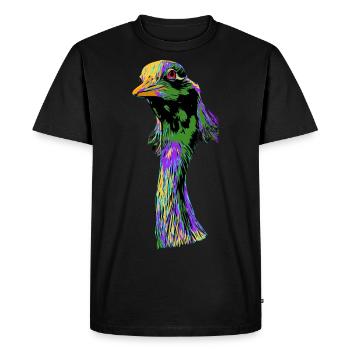 Grue - T-shirt Premium bio Homme - noir - Devant - Nico (187cm)