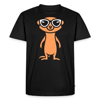 suricate - T-shirt Premium bio Homme - noir - Devant - Nico (187cm)