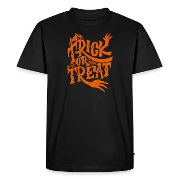 Trick Or Treat | Grunge Halloween Design - T-shirt Premium bio Homme - noir - Devant - Nico (187cm)