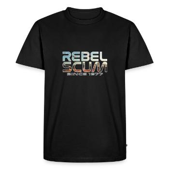 Rebel Scum - Citation du film Scum Rebels - T-shirt Premium bio Homme - noir - Devant - Nico (187cm)