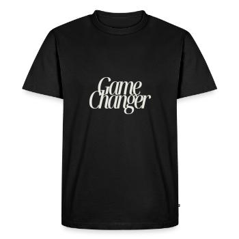 Changer la donne - T-shirt Premium bio Homme - noir - Devant - Nico (187cm)