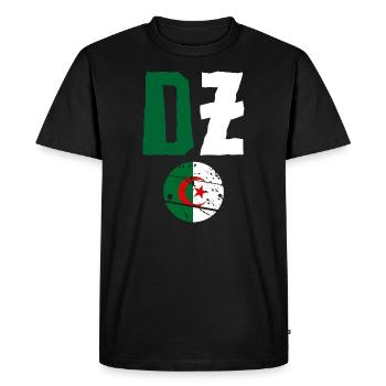 DZ Algérie - T-shirt Premium bio Homme - noir - Devant - Nico (187cm)