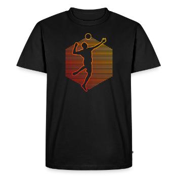 Fistball Men's Fistball Players Fistball Games - Men's Premium Organic T-Shirt - black - Front - Nico (187cm)