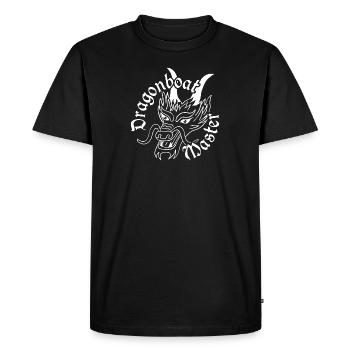 Maître de bateau dragon tête de dragon - T-shirt Premium bio Homme - noir - Devant - Nico (187cm)