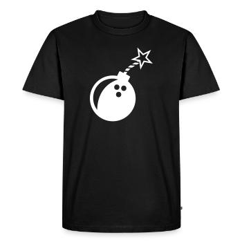 Bowling Ball Bowling Bowler Bowling Cadeau de l'équipe - T-shirt Premium bio Homme - noir - Devant - Nico (187cm)