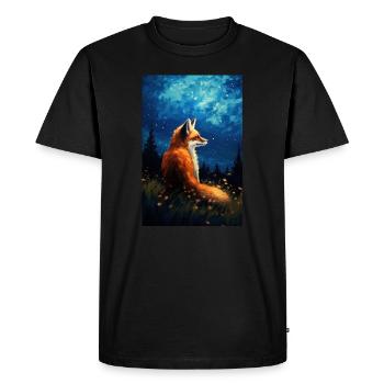Renard - T-shirt Premium bio Homme - noir - Devant - Nico (187cm)