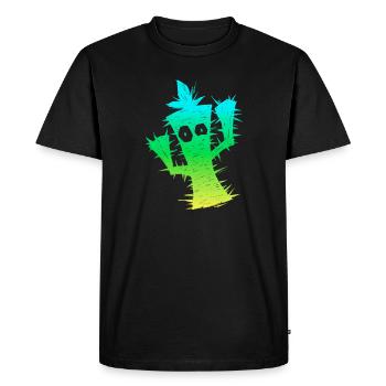 Funny Anxious Cactus - Men's Premium Organic T-Shirt - black - Front - Nico (187cm)