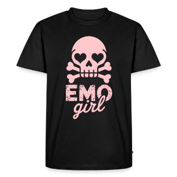 Emo Girl! - Men's Premium Organic T-Shirt - black - Front - Nico (187cm)