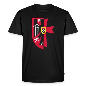 Manteau de Sudètes - T-shirt Premium bio Homme - noir - Devant - Nico (187cm)