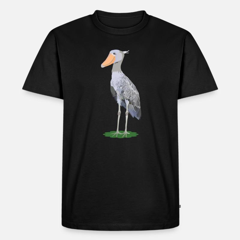 Steffen, Schuhschnabel - Männer Premium Bio T-Shirt - Schwarz