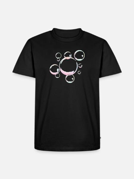 Shimmering soap bubbles - Men's Premium Organic T-Shirt - black