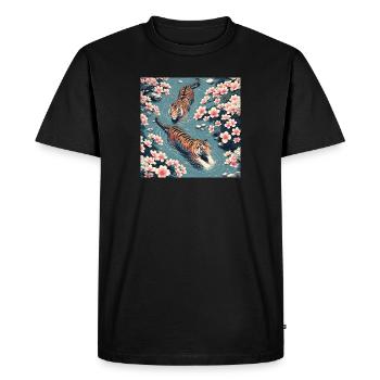 Tigres - T-shirt Premium bio Homme - noir - Devant - Nico (187cm)