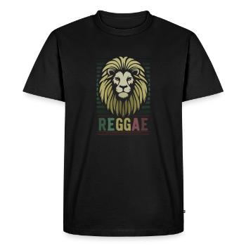 reggae music conquering lion - T-shirt Premium bio Homme - noir - Devant - Nico (187cm)
