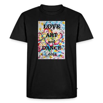 Demoiselle d’honneur - T-shirt Premium bio Homme - noir - Devant - Nico (187cm)