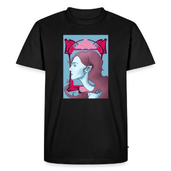 Art Nouveau Vampire - Men's Premium Organic T-Shirt - black - Front - Nico (187cm)