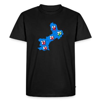 Languedoc Roussillon Region - Men's Premium Organic T-Shirt - black - Front - Nico (187cm)