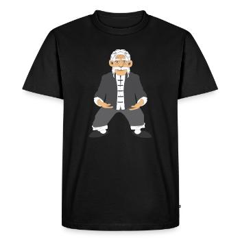 Vieux Moine – Tai Chi & Chi Qong - T-shirt Premium bio Homme - noir - Devant - Nico (187cm)