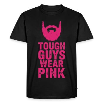 Les durs à cuire portent du rose - T-shirt Premium bio Homme - noir - Devant - Nico (187cm)