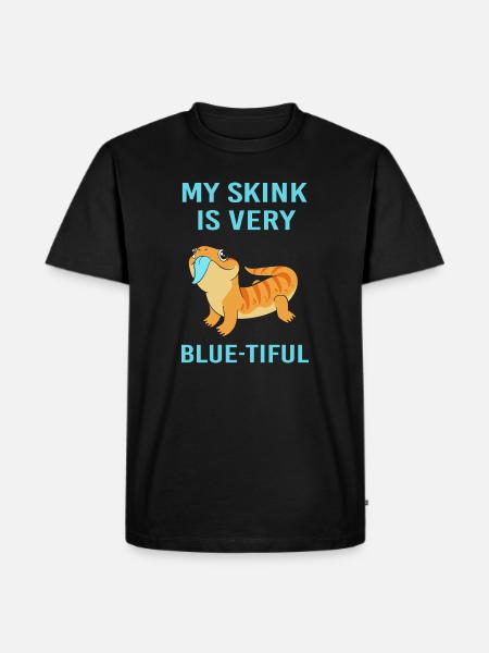 Lizard Blue Tongue - Men's Premium Organic T-Shirt - black